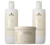 SCHWARZKOPF Kit BlondMe Bond Repair Nourishing Shampoo 1000ml + Mask 500ml + Co