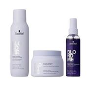 SCHWARZKOPF Kit BlondMe Bond Repair Purple Sh 300ml + Mask 200ml + Spray 150ml