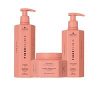 SCHWARZKOPF Kit Fibre Clinix Fortify Sh 300ml + Mask 250ml + Conditioner 250ml
