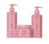 SCHWARZKOPF Kit Fibre Clinix Vibrancy Shampoo 300ml + Mask 250ml + Conditioner