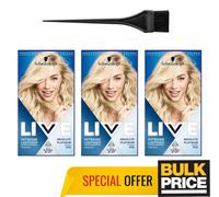Schwarzkopf LIVE 00A Assoluto Platino Intensivo Schiarente Colore Capelli 3-Pack