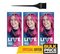 Schwarzkopf LIVE 093 Shocking Pink Intense Semi-Permanent Hair Color confezio...