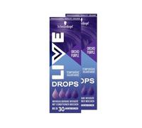 Schwarzkopf Live Color Drops Orchid Purple (2 x 30 ml), dosabili gocce di colore per un look individuale, tinta da miscelare con il balsamo, la colorazione temporanea può contenere fino a 12 lavaggi