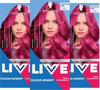 Schwarzkopf LIVE Colour Moment 093 - Tintura semi-permanente per capelli, colore rosa brillante, colorazione temporanea per capelli alla moda, fino a 15 lavaggi, formula vegana, senza ammoniaca