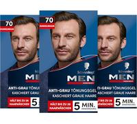 Schwarzkopf Men Perfect Anti-Grey Tinta Gel 80 nero-marrone (80 ml), colore per capelli da uomo, dissolvenza i capelli grigi, tinta anti-grigia per un risultato naturale