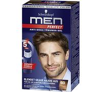 Schwarzkopf Men Perfect Anti-Grey Tinta Gel Livello 2, 60 Naturale, marrone medio, confezione da 1 (1 pezzo)