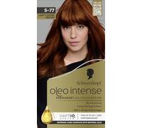 Schwarzkopf Oleo Intense Permanent Oil Color 5-77 Tintura Per Capelli Castano Chiaro Rame, Copertura Dei Capelli Grigi Al 100%, Balsamo Con Sistema HaptIQ, Colore A Lunga Durata, Senza Ammoniaca