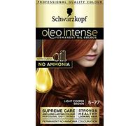 Schwarzkopf Oleo Intense Tintura permanente per capelli, marrone rame chiaro 5-77, 170 g