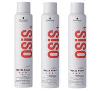 Schwarzkopf Osis + Freeze Pump 3 x 200ml Osis Finish, lacca per capelli spray per un' ottima tenuta