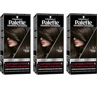 Schwarzkopf, Palette Colorazione Permanente, Tinta per Capelli, Crema Colorante Professionale, Copertura dei Capelli Bianchi, Sistema Anti-danni, Tonalità 3-1 Castano Scuro