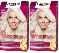 Schwarzkopf Palette Intensive 11.11 Biondo Ultra Platino - Perfetta copertura dei capelli grigi - Colorazione permanente per la cura con olio di Marula - Colore durevole fino a 8 settimane