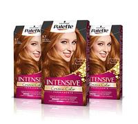 Schwarzkopf Palette Intensive - Tinta 9,7 capelli biondi rame - Perfetta copertura per capelli - Colorazione permanente di cura con olio di Marula - Colore duraturo fino a 8 settimane (confezione da 3)