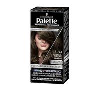 Schwarzkopf Palette Metallic Collection 3-89 Castano Scuro Ramato, Tinta capelli con effetto metallico, Colorazione capelli castano ramato per una copertura fino al 100% dei capelli bianchi