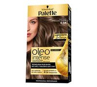 Schwarzkopf Palette Oleo, colorazione permanente Senza ammoniaca copertura professionale capelli bianchi, 6-54 Castano Chiaro Cenere, confezione singola