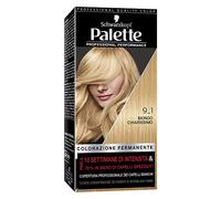Schwarzkopf Palette Professional Performance, Colorazione Permanente per Capelli, Tinta per Capelli, Copertura dei Capelli Bianchi, Tonalità 9-1 Biondo Chiarissimo