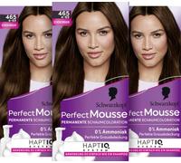 Schwarzkopf Perfect Mousse colorazione permanente in schiuma 465/4-65 marrone cioccolato (93 ml), colore per capelli con perfetta copertura dei grigi, colorazione per una cura intensa e lucentezza