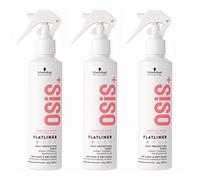 Schwarzkopf Professional OSIS+ - Set di 3 flatliner 200 ml, spray termo-protettivo per capelli