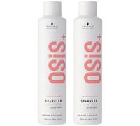 Schwarzkopf Professional OSiS Sparkler - Spray di lucentezza senza silicone, protezione termica senza briciole, lucidatura, rivitalizzazione leggera, 300 ml, confezione da 2