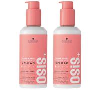 Schwarzkopf Professional OSiS Upload Crema per parrucchieri densificante antistatico protezione termica definizione sottile volume radici sollevate non appiccicose fissaggio leggero 200 ml - set di 2