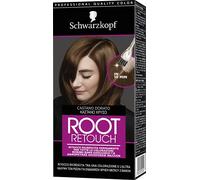 Schwarzkopf, Ritocco Ricrescita Permanente, Tinta per Copertura dei Capelli Bianchi, Arricchita con Olio, Nutriente, Castano Dorato