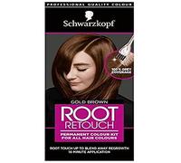 Schwarzkopf Root Retouch - Correttore permanente per capelli castani, ideale per ritoccare la ricrescita delle radici grigie, senza ammoniaca, marrone oro