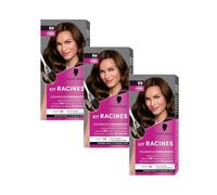 Schwarzkopf - Set di 3 kit radici - Colorazione radice capelli permanente - arricchito con olio nutriente - copertura capelli bianchi - ritocco tra 2 colorazioni - castano R6