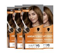 Schwarzkopf Set di attacco A2 marrone dorato livello 3 (4 x 44,5 ml), colore permanente per l'attaccatura dei capelli in soli 10 minuti, colore per transizioni armoniose