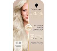 Schwarzkopf Supreme Coloration 11-11 - Biondo di titanio ultra chiaro (182 ml), colore permanente per capelli con siero e maschera per capelli protegge dai danni visibili, per una copertura grigia al