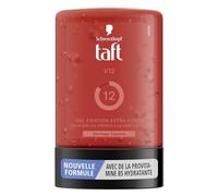 Schwarzkopf Taft - Gel per capelli e pelle, gel V12, asciugatura rapida, fissaggio extra forte, delicato sui capelli e sulla pelle, senza effetto appiccicoso, formula Provitamina B5-300 ml