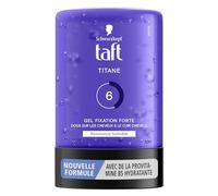 Schwarzkopf Taft - Gel per capelli in gel di titanio, resistenza all'umidità, fissaggio forte, delicato sui capelli, tenuta a lunga durata, senza effetto appiccicoso, formula Provitamina B5-300 ml