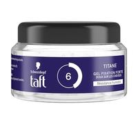 Schwarzkopf Taft - Gel per parrucchiere, gel di titanio, resistenza all'umidità, fissaggio forte, delicato sui capelli, tenuta a lunga durata, senza effetto appiccicoso, formula Provitamina B5-250 ml
