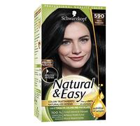Schwarzkopf Tinta Permanente per Capelli Natural e Easy, 590 Nero Naturale