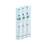 Schwarzkopf - Vernice per capelli Pure in taffettà (3 x 250 ml), grado di tenuta 4, spray per capelli per tutti i tipi di capelli, senza siliconi, senza profumo, formula vegana *