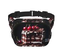 Schwarzwälder Kirschtorte - Marsupio multifunzione stampato, unisex, alla moda, borsa messenger, borsa da viaggio e sport