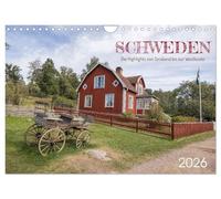 Schweden - Die Highlights von Småland bis zur Westküste (Wandkalender 2026 DIN A4 quer), CALVENDO Monatskalender: Die schönsten Highlights für eine Reise durch Südschweden.
