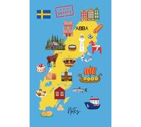 Schweden Notizbuch Notes: Notebook Sweden / liniert, 100 Seiten, ca. A5 / Journal für Schweden-Fans / ideal als Notizheft, Reisetagebuch, Ideenbuch, Schreibheft auf Reisen und zu Hause