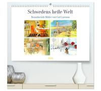 Schwedens heile Welt (hochwertiger Premium Wandkalender 2026 DIN A2 quer), Kunstdruck in Hochglanz: Carl Larsson und seine schwedische Idylle