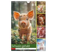 Schwein gehabt (Wandkalender 2027 DIN A4 hoch), CALVENDO Monatskalender