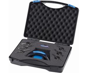 Schweizer Lente d`Ingrandimento Set professionale lenti d'ingrandimento a LED con fascia Tech-Line in valigetta di plastica