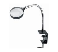 Schweizer Lente da lavoro con morsetto da tavolo, 2x/Ø120mm, biconvessa