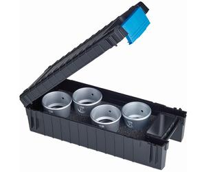 Schweizer Set professionale lente d'ingrandimento da orologiaio Tech-Line 6x; 8x; 10x; 15x in custodia Tech-Line