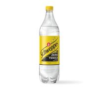 Schweppes, Acqua Tonica Zero, Bottiglia da 1 L, Gusto di Chinino, Zero Zuccheri, Effervescenza Unica, Ideale per Cocktail e Aperitivi