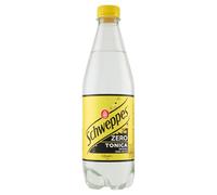 Schweppes, Bibita Gassata Tonica Zero, Bottiglia da 0,5 L, Gusto di Chinino, Zero Zuccheri, Effervescenza Unica, Ideale per Cocktail e Aperitivi