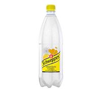 Schweppes Indian Tonic - Acido gassato - con estratti di corteccia cinese - 1 l