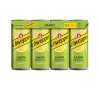 Schweppes Limone, Bevanda Rinfrescante - Lattina, Confezione 8x33cl