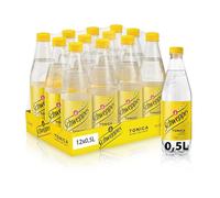 Schweppes Tonica, Bevanda Gassata al Gusto di Chinino, 12x500ml, Perfetta per Aperitivi e Cocktail, 100% Aromi Naturali