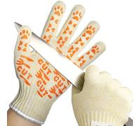 Schwer ANSI A9 Guanti antitaglio Food Grade Guanti da taglio antiscivolo, per la cucina, per tagliare la carne, pelare le ostriche, filetto di pesce, L