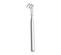 Schwerer Gartenrechen Kultivator Aus Edelstahl - Rostfreier Handrechen Zur Bodenlockerung & Unkrautentfernung | Ergonomischer Bodenlockerer Für Blumenbeete, Rasen & Sträucher, 3/5/7 Zinken