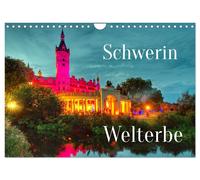 Schwerin - Welterbe (Wandkalender 2027 DIN A4 quer), CALVENDO Monatskalender