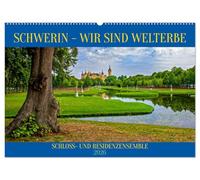 Schwerin - Wir sind Welterbe (Wandkalender 2026 DIN A2 quer), CALVENDO Monatskalender: Das Residenzensemble Schwerin als Erbe für die Welt fasziniert erleben und bestaunen